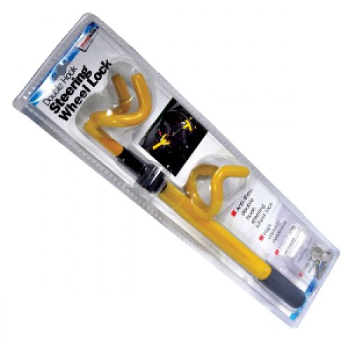 Streetwize Double Hook Steering Wheel Lock Yellow